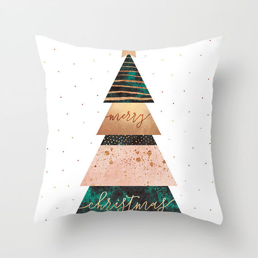 Funda de Almohada de Piel de Durazno Navideña