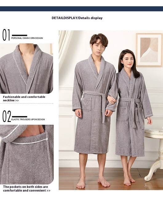 Bata de Toalla Absorbente Unisex - Pijama Cómodo para Hombre y Mujer - Image 26