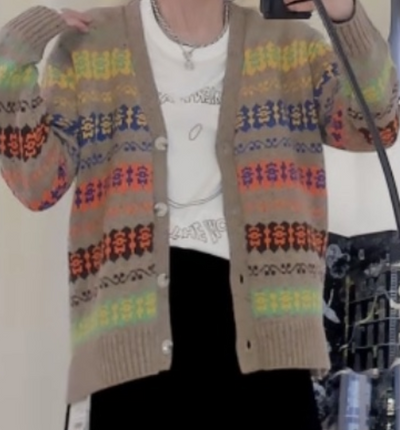 Cardigan Tejido de Manga Larga para Invierno - Image 7