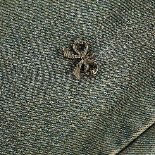 Shorts de Mezclilla con Detalle de Moño para Hombre - Estilo Urbano Americano Verano - Image 3