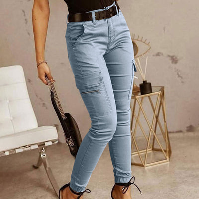 Pantalones Clásicos para Mujer con Cintura Baja y Bolsillos - Image 16