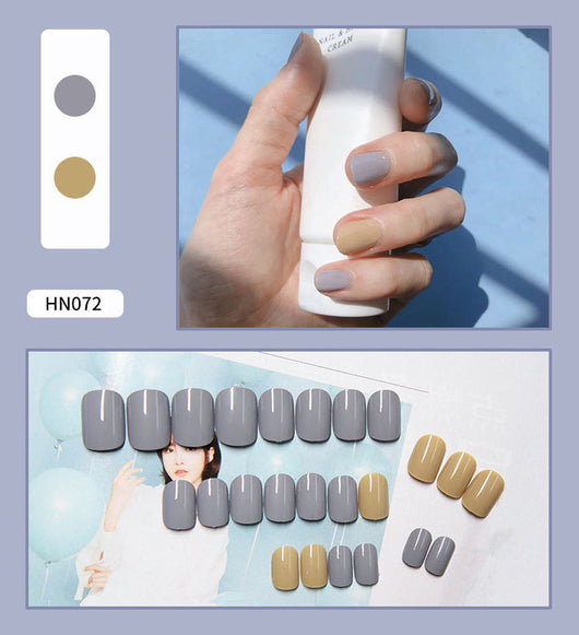 Uñas Postizas Decoradas Adhesivas - Diseño Profesional Listo para Usar - Image 68