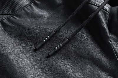 Chaqueta de Cuero PU con Cuello Elevado para Hombre - Abrigo Invernal Premium - Image 26