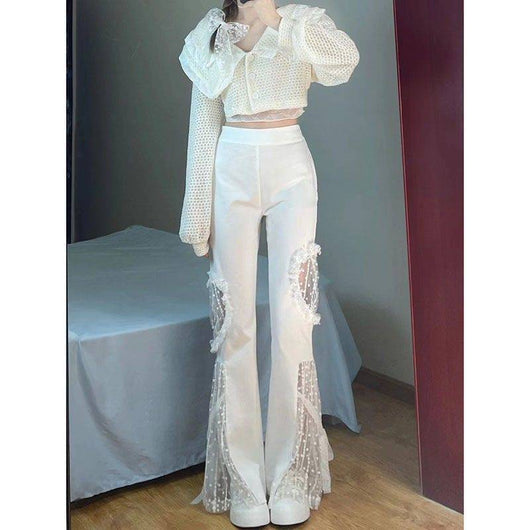 Pantalones Acampanados Cintura Alta para Otoño - Image 6