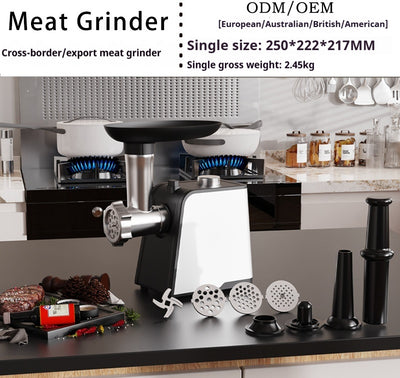 Picadora de Carne Automática de Acero Inoxidable - Trituradora Multiusos para Carne, Ajo y Especias - Image 2