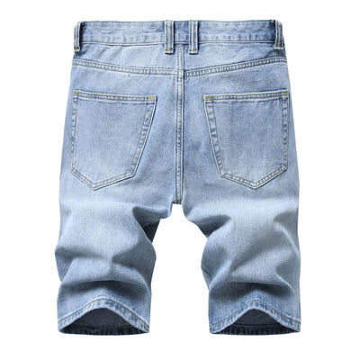 Shorts de Mezclilla Rotos Estilo Europeo y Americano para Hombre - Image 10
