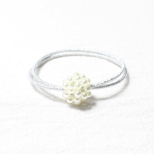 Anillo para el Cabello Perla Hueca Tejida - Image 10