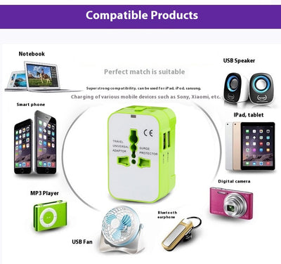 Adaptador Universal de Viaje Multifunción - Enchufe de Conversión Internacional - Image 22