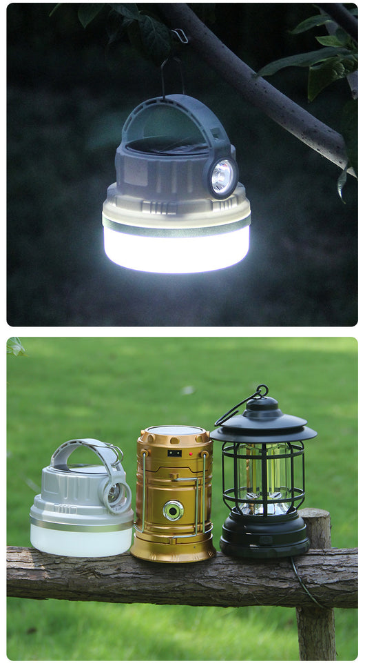 Lámpara Retro Recargable para Camping - Linterna Portátil con Luz Ambiental - Image 5
