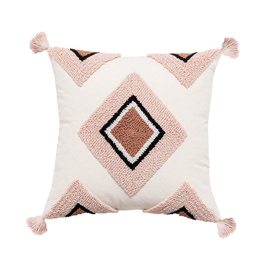 Funda de Almohada Velvet con Formas Geométricas para Decoración del Hogar - Image 5