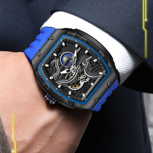 Reloj Mecánico Automático para Hombre con Esfera Hueca y Cristal Luminoso - Image 4