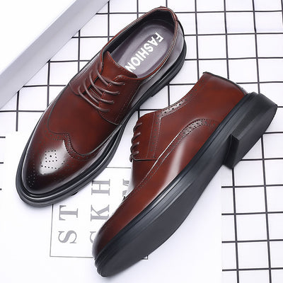 Zapatos de Cuero Oxford Estilo Británico para Hombre - Elegancia Profesional - Image 7