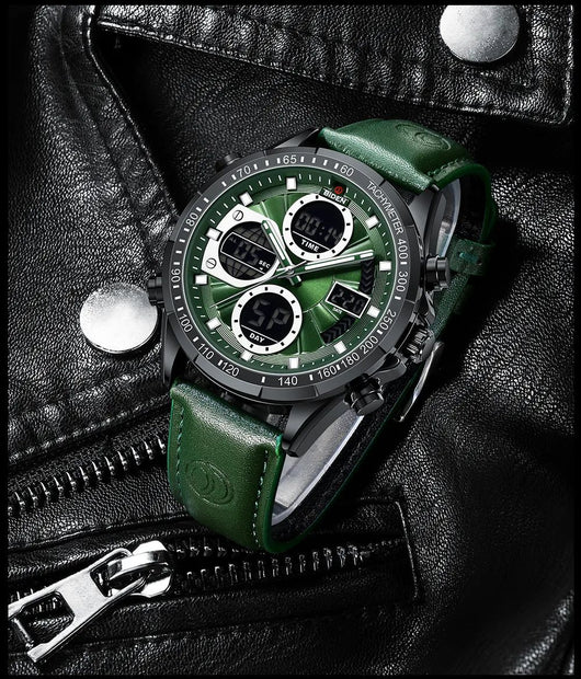 Reloj de Pulsera Deportivo para Hombre con Correa de Cuero PU - Image 20