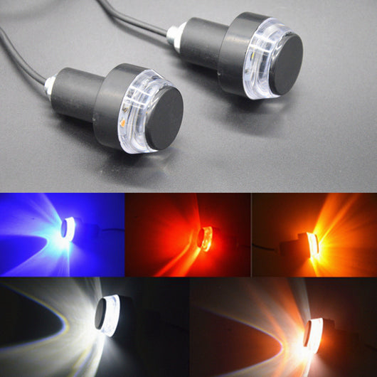 Luces Direccionales LED para Manillar de Moto - Doble Color y Alta Visibilidad