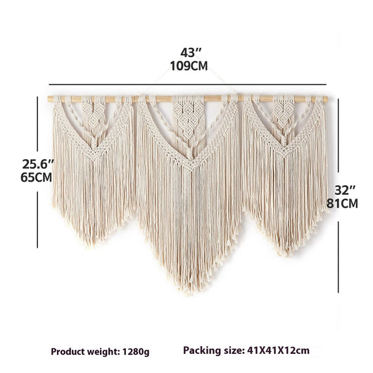 Tapiz Bohemio Tejido para Decoración de Paredes y Cabecera - Image 7