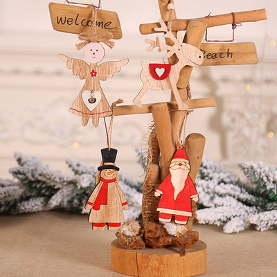 Ángeles Navideños de Madera para Decoración del Hogar - Image 16