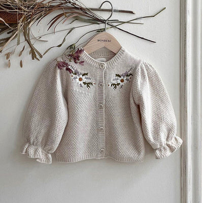 Suéter Abrigo Floral para Bebés y Niños - Image 2