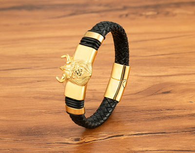 Pulsera Magnética de Cuero Genuino para Hombre - Acero Inoxidable Resistente - Image 17