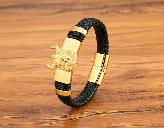 Pulsera Magnética de Cuero Genuino para Hombre - Acero Inoxidable Resistente - Image 17
