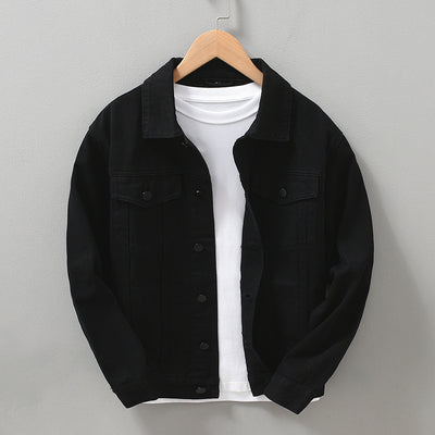 Chaqueta Camisa Denim Retro Francesa Casual para Hombre - Image 10