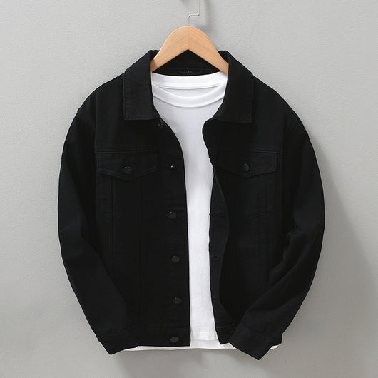Chaqueta Camisa Denim Retro Francesa Casual para Hombre - Image 10