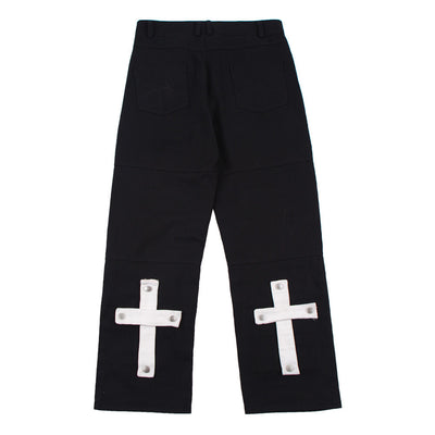 Pantalones Rectos Holgados Street Fashion con Parche de Hebilla Metálica - Image 18