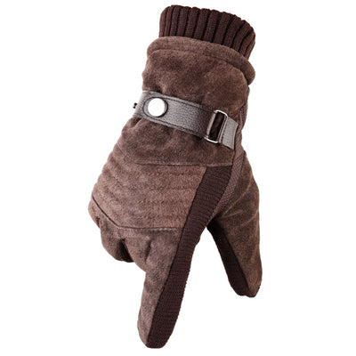 Guantes de Cuero Cálidos Impermeables para Motocicleta - Image 9