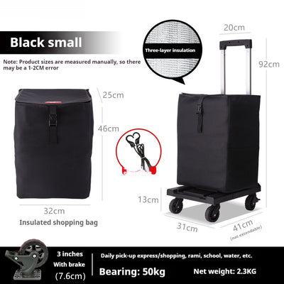 Carrito Portátil Plegable para Equipaje y Compras - Image 14
