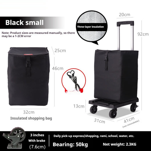 Carrito Portátil Plegable para Equipaje y Compras - Image 14