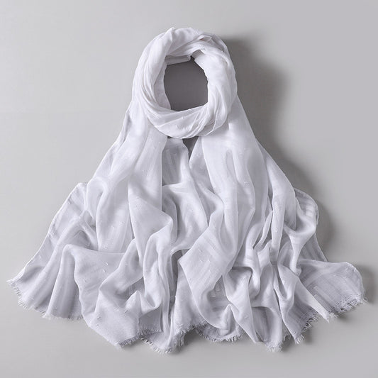 Pañuelo Hijab Premium Tie-Dye Degradado con Estampado Arrugado - Image 2