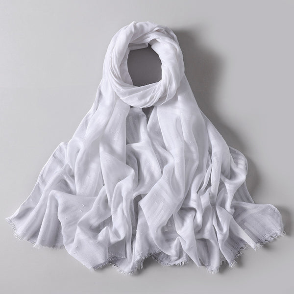 Pañuelo Hijab Premium Tie-Dye Degradado con Estampado Arrugado