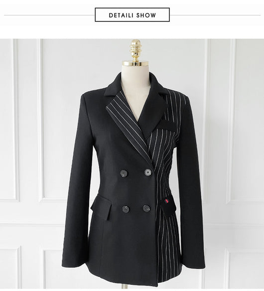 Conjunto Ejecutivo: Blazer Rayado Slim y Pantalón a Juego - Image 13