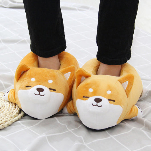 Pantuflas Corgi de Peluche Suave - Zapatos de Casa Cómodos en Algodón - Image 10
