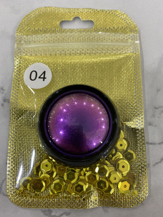 Sombra de Ojos Camaleón con Brillo Diamantado y Efecto Luz Cambiante - Image 8