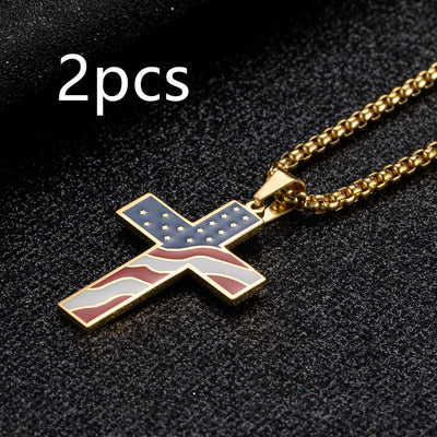 Collar Patriótico con Cruz y Bandera - Image 13