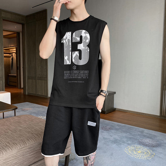 Conjunto Deportivo para Hombre - Chaleco y Pantalón Fitness Verano - Image 2