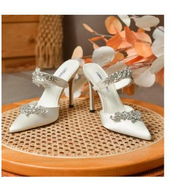 Sandalias Stiletto con Punta Francesa y Strass para Drag - Media Punta - Image 7