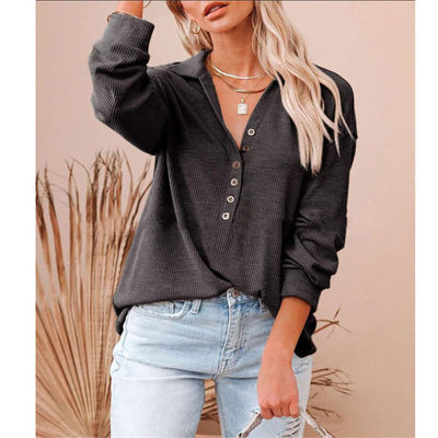 Blusa Manga Larga Básica para Mujer - Colores Lisos Otoño e Invierno - Image 4
