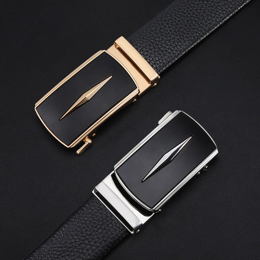 Cinturón de Cuero para Hombre con Hebilla Automática