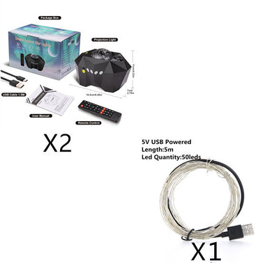 Lámpara Proyector de Olas y Estrellas con Música Bluetooth - Image 8