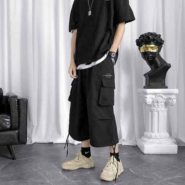 Pantalones Cortos Overol Hombre Verano Estilo Coreano