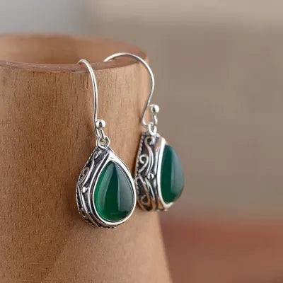 Aretes de Ágata en Forma de Gota - Diseño Elegante y Personalizado para Mujer - Image 6