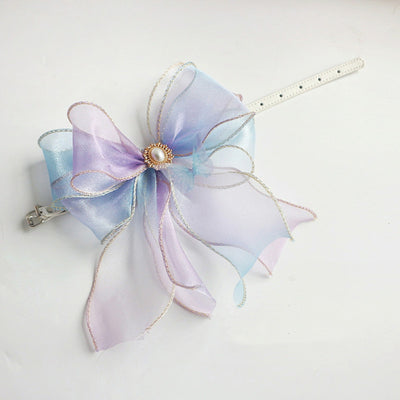 Collar de Cuero para Mascotas con Moño - Accesorios para Fotos - Image 5