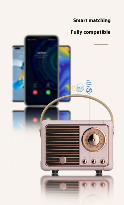 Altavoz Bluetooth Portátil Retro Mini Inalámbrico para Auto y Escritorio - Image 43