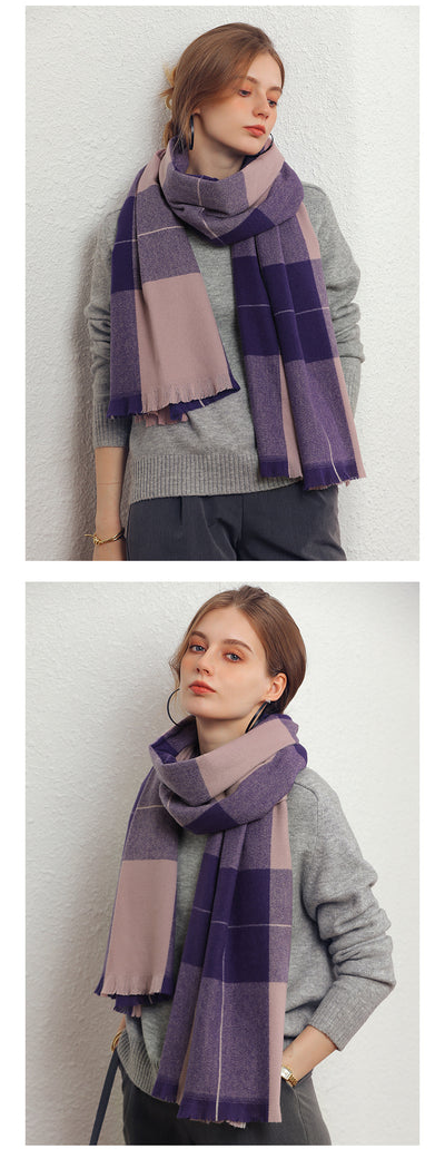 Chal de Cachemira Artificial Grueso para Mujer - Abrigo Cálido de Invierno - Image 12