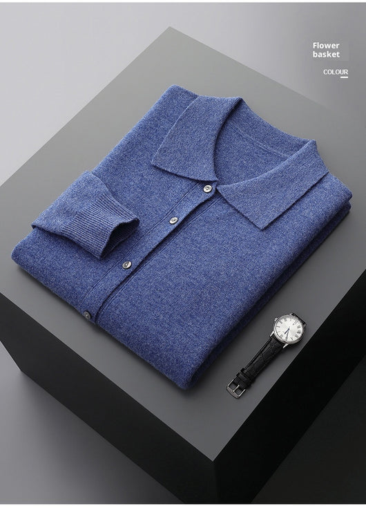 Camisa Interior Clásica de Botones y Color Sólido para Hombre - Image 13