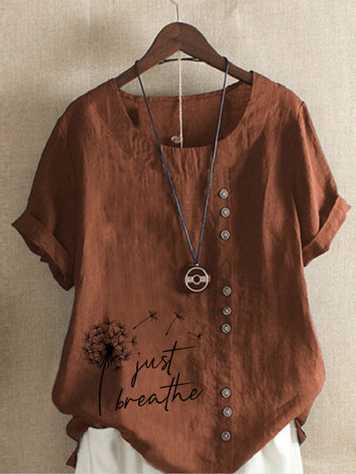 Camiseta Vintage Estampada Cuello Redondo para Verano - Image 13