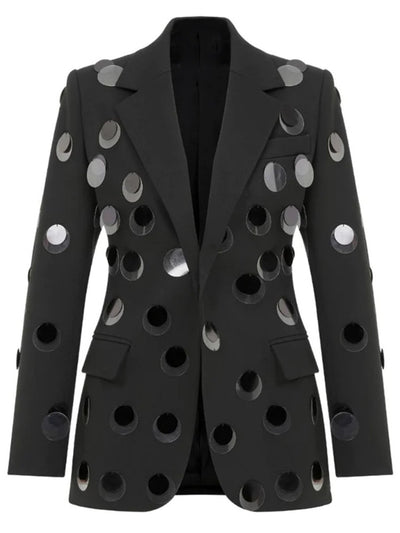 Blazer de Botones con Detalles de Lentejuelas - Image 7