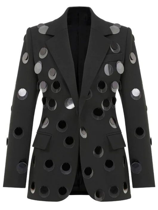 Blazer de Botones con Detalles de Lentejuelas - Image 7