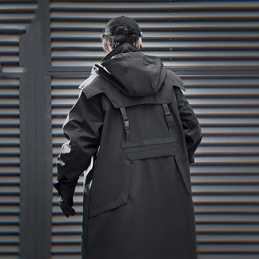 Abrigo Trench Mecánico con Doble Cierre y Capucha para Hombre - Image 2